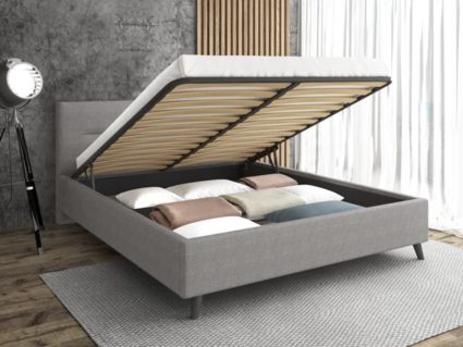 Кровать Sontelle Style Briva Malta grey с подъемным механизмом 80х200