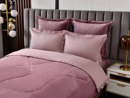 Комплект постельного белья Софи де Марко Энрике (лиловый) с одеялом Евро