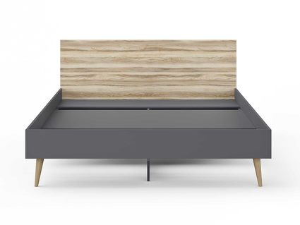 Кровать Сонум Ines Ясень ориноко + графит 200х190