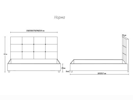 Кровать Димакс Норма Агат с подъемным механизмом 180х200