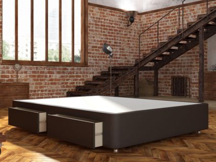 Кровать Mr.Mattress Site Box экокожа Brown 253