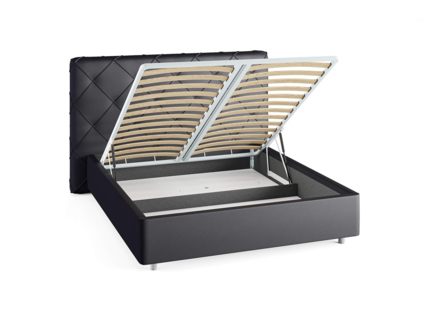 Кровать Сонум Manhattan Экокожа Белая (с подъемным механизмом) 180х190