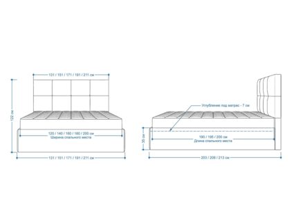 Кровать Lonax Алегра велюр Dolly-2 (с подъемным механизмом) 200х195