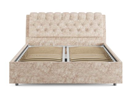 Кровать Сонум Olivia Экокожа Коричневый (с основанием) 180х200