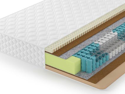 Матрас Lonax Memory-Latex Medium TFK 5 Zone 21