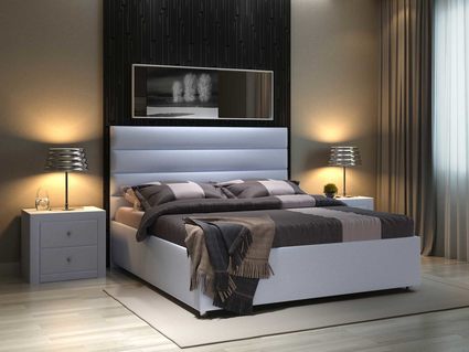 Кровать Sleeptek Premier 4 Рогожка Romeo (с подъемным механизмом) 200х200