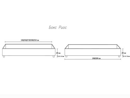 Кровать Димакс Риос Альбус 140х190