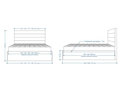 Кровать Lonax Кармела велюр Dolly-2 120х195