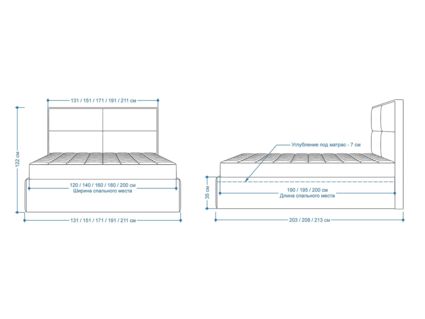 Кровать Lonax Марселла велюр Dolly-1 (с подъемным механизмом) 120х190