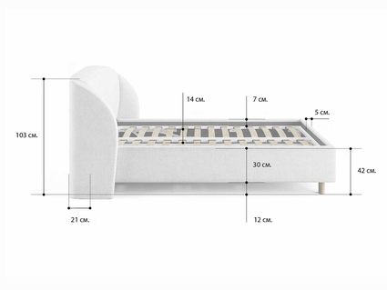 Кровать Сонум Valencia Энигма Десерт (с подъемным механизмом) 140х200