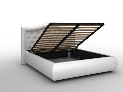 Кровать Sleeptek Premier 6 Экокожа Black (с подъемным механизмом) 180х200