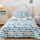 Комплект постельного белья Софи де Марко Авто Чайка (белый) с одеялом 1,5-спальный